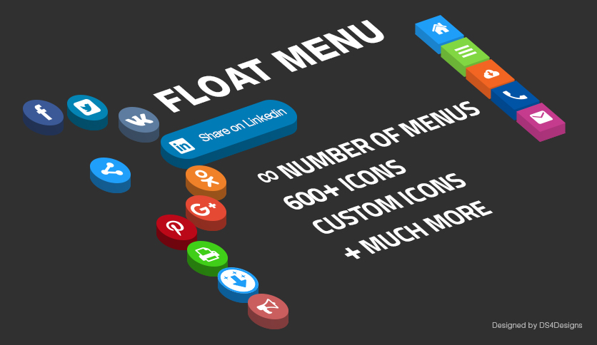 Floating side menu